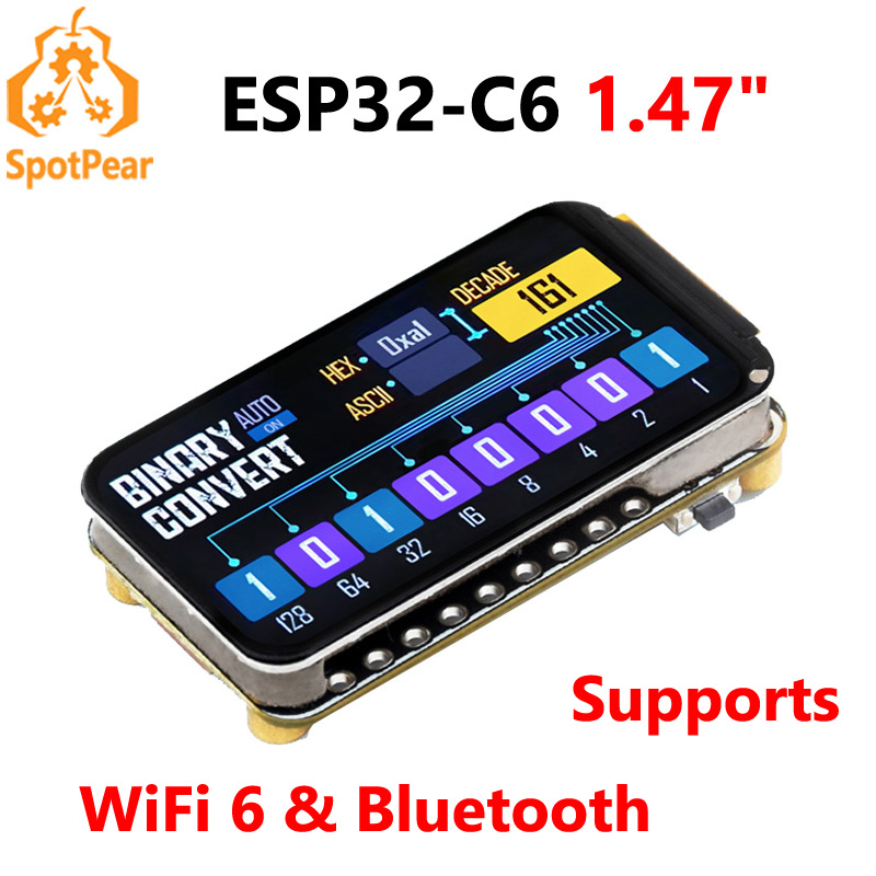 Display Epaper 2.9 - Waveshare ESP32-C6 1,47-Zoll-Display-Entwicklungsboard 172 x 320